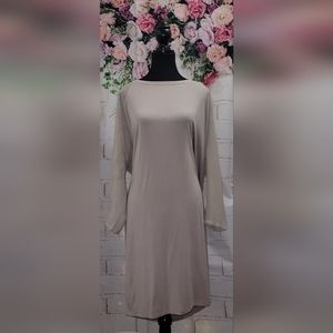 ARMANI EXCHANGE loose lightweight khaki dress